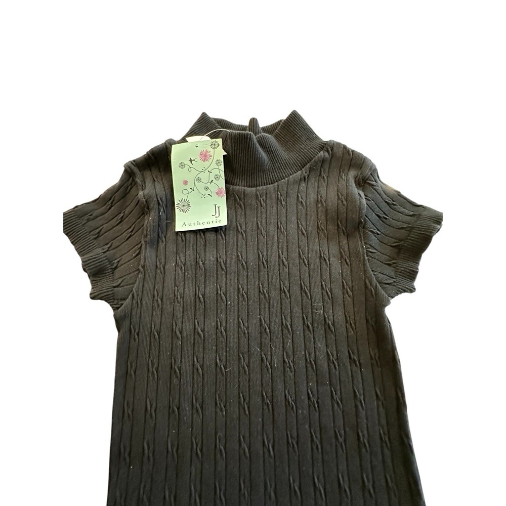 JJ AUTHENTIC Dress Women's Black XS Pencil Style Stretch S/Sleeve New With Tag‎ - Picture 2 of 8